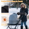 KAKIBLIN Winter Stroller Gloves,Hand Muff for Cold Weather,Universal Ultra-Plush Winter