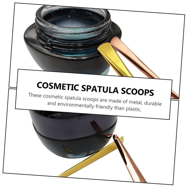 Baluue 6pcs Facial Cream Spoon Versatile Spatula for Mixing Sampling