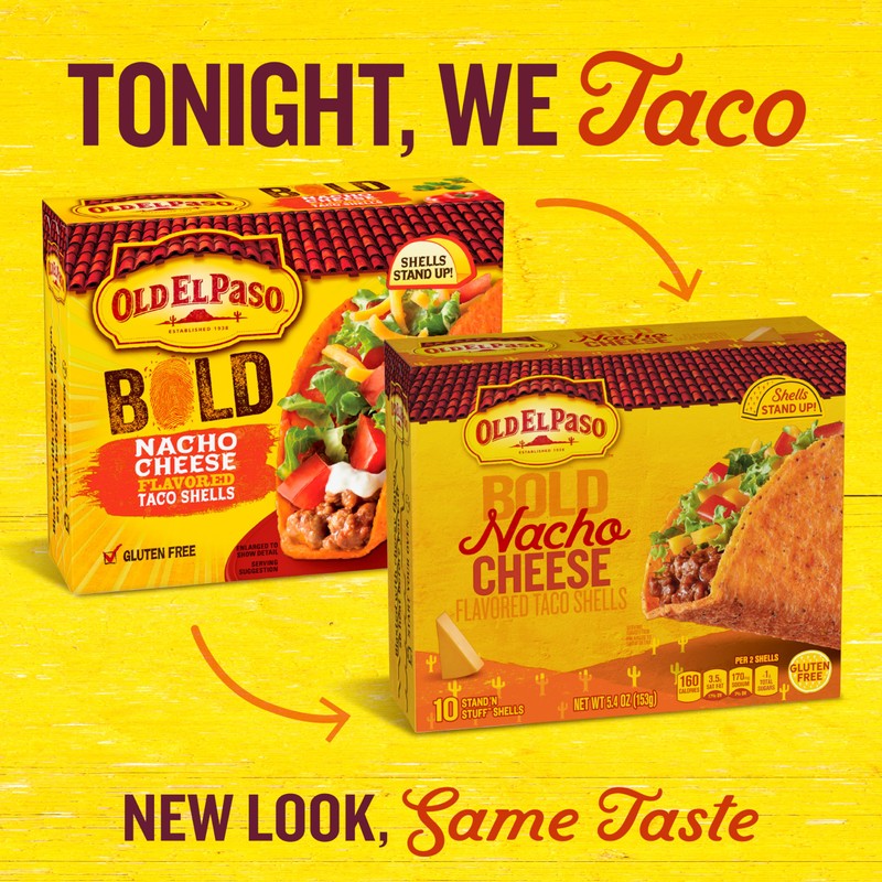 Old El Paso Stand 'N Stuff Bold Nacho Cheese Flavored