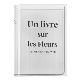 ANCLLO Book Vase for Flower Arrangements Tulip Vase Acrylic Book Vases Clear Book Transparent Book Vase for Flowers Bedroom Table Decoration Book Shape Flower Vase Minimalist