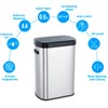 Garvee 50 Liter/13 Gallon Trash Can for Kitchen, Touchless Rectangular