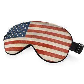 NOHSHE Flag Eye Mask Sleeping Mask Vintage Style Flag America Red White Striped Stars Sleep Masks Silky Soft Eye Cover for Women Men Shading Blindfold for Air Travel Sleeping