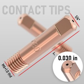 YESWELDER 25-pk MIG Welding Contact Tip 11-30 (0.030") for Lincoln Tweco MIG Guns 100L Mini