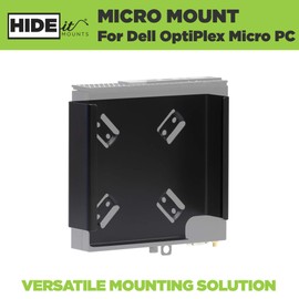 HIDEit Mounts Micro Mount for Dell OptiPlex Micro PC - American Company - Wall Mount for Dell Micro - Steel VESA Mount for Dell Optiplex - Monitor Mount, Wall Mount or Under Desk Mount Dell OptiPlex