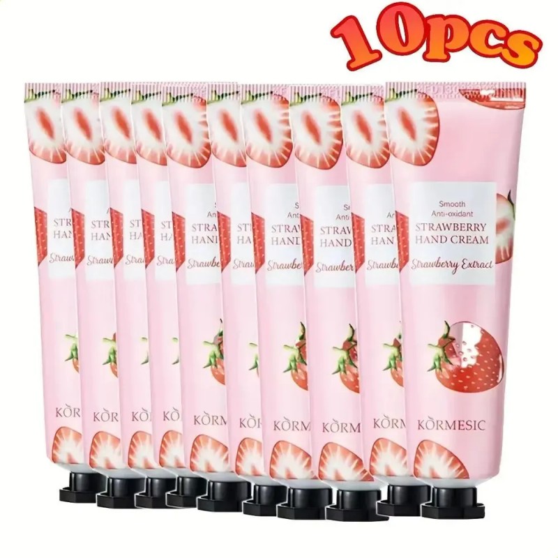 10 Crema Manos Fresa Hidratante Unisex