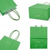 DjinnGlory 60 Pack Mini Green Paper Gift Bags with Handles