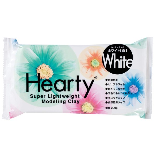 Padico Hearty Super Light Weight Modeling Clay 200g Color White (Japan Import)