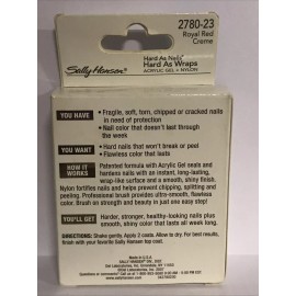 Sally Hansen Hard As Nails Hard As Wraps Acrylic Gel + Nylon Royal Red 2780-23