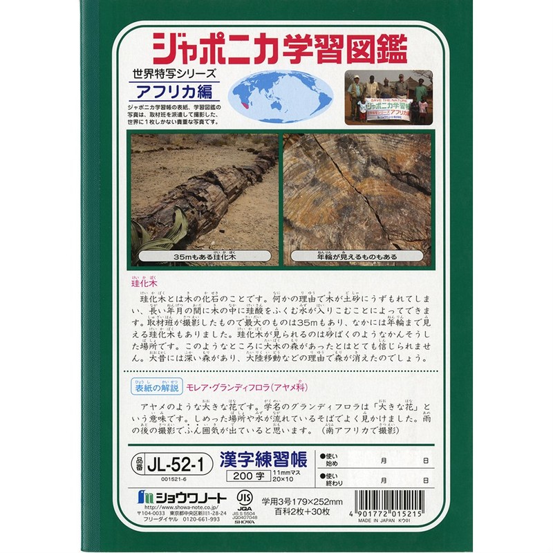 Showa B5 JL-48 Notebook, Japonica Study Book, Kanji Practice, 50