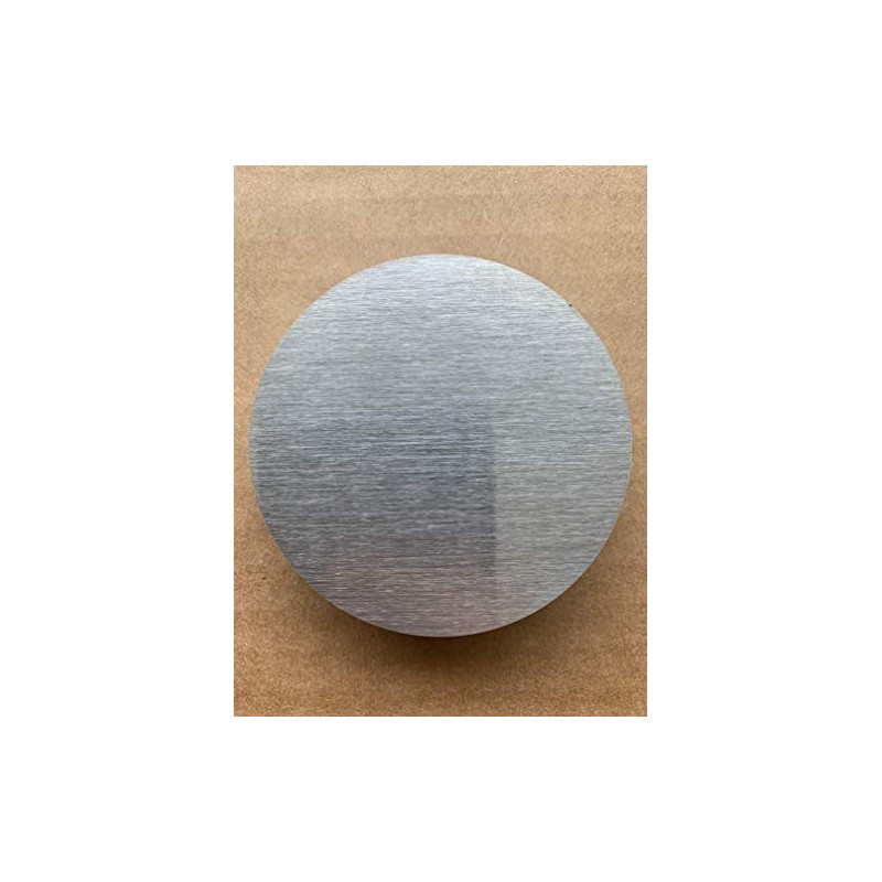 1/16" Thick Stainless Steel Disc, Choose Diameter, Brushed #4 Finish,