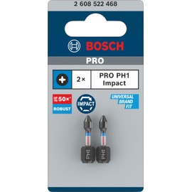 Bosch 2X PRO Phillips Impact Bit (100 x 50 mm, Professional Accessory Screwdriver, Screwdriver)