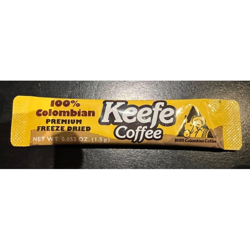 Keefe 100 packets: Keefe 100% Colombian Premium Freeze Dried Coffee