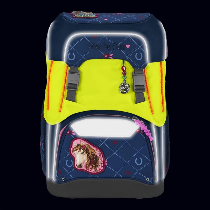 Step by Step LED Neon Pull-Over for Giant School Bag,