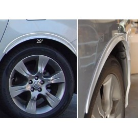 Unbranded 1 Pair Black Flexible 1" Wide Fender Well Arch Extension Lip For Hyundai Kia