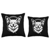 Corgi With Headphones DJ Music Dog Lover Throw Pillow