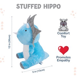 MARYSUN Stuffed Dinosaur, Plush Dino, Stuffed Triceratops Animal Toy, Valantine Gifts for Boys Girls Kids 20 Inches