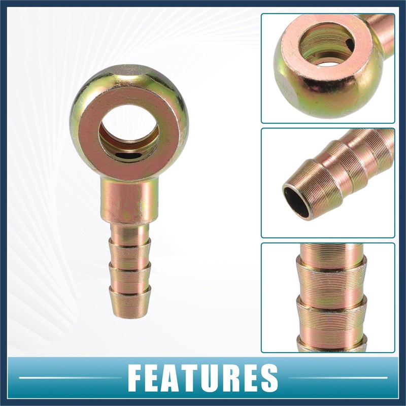 INFINAUTO Universal Banjo Bolt 10mm ID 8mm OD Banjo Bolt
