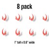 Mini MUDHORN Logo Vinyl Decal Sticker 8-Pack - 1" Small