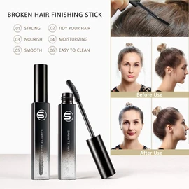 Samnyte Hair Finishing Stick, 2 Pack × 18 ml Hair Mascara for Flyaway Hair, Non-greasy Fly Away Hair Stick, Moisturizing Hair Finishing Stick for Flyaways, Refreshing Flyaway Hair Stick Baby Hair Gel