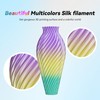 FilaBees 3D Printer Filament Silk PLA Filament 1.75mm, Multicolor Rainbow