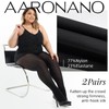 Aaronano 2 Pairs Plus Size Rip Resistant Tights Women Indestructible