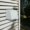 8 Inch Hooded Wall Vent with Screen and Damper, Metal