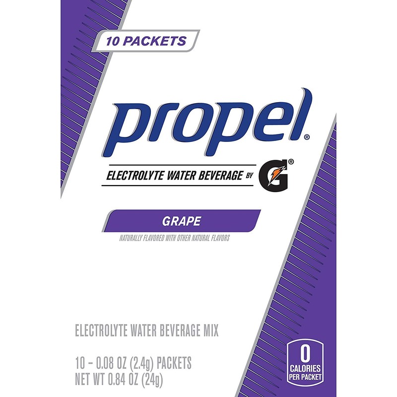 Propel Powder Packets Grape with Electrolytes Vitamins and No Sugar,