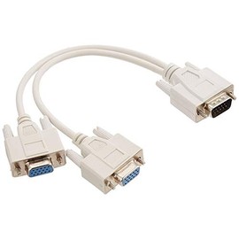 No brand VGA Mini D-sub15pin (Male)/VGA Mini D-sub15pin 2 Branch Female