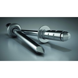 GESIPA 75 x stainless steel (VA2) blind rivets, diameter 4.0 x 10.0 mm, PolyGrip®, for material thickness: 1.0 - 6.5 mm, rivets in industrial quality, buy hollow rivets from the professionals
