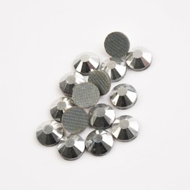Crystal Lane DIY Flat Back Hotfix Rhinestones, ss16 (4mm), Metallic Silver 1440pcs