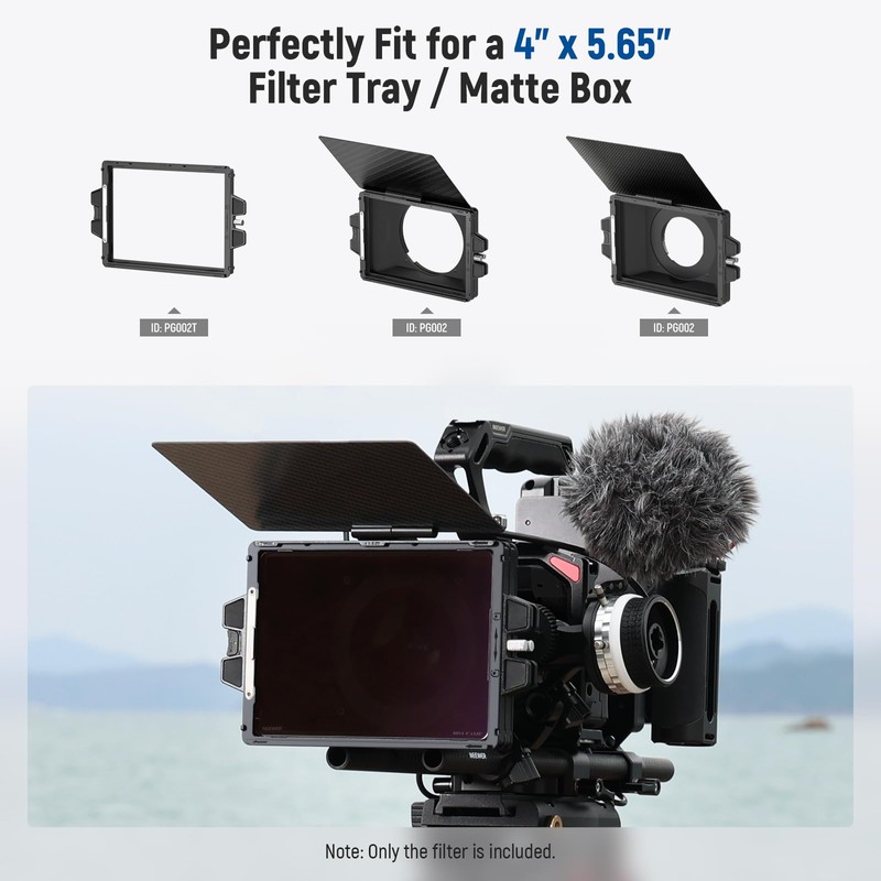 NEEWER ND1.5 (5 Stops) Square ND Filter, 4"x5.65" Dual Sided