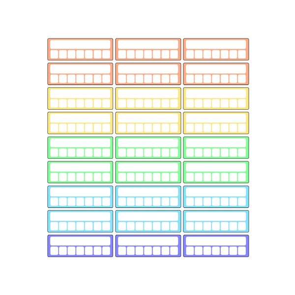 234 Weekly Habit Tracker Planner Stickers, Daily Routine Journal Stickers