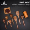 Wooden Spoons for Cooking, 8 Pcs Nonstick Wooden Cooking Utensils