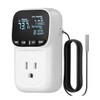 Backlit Digital Temperature Controller Thermostat Socket Plug with Timer Heating
