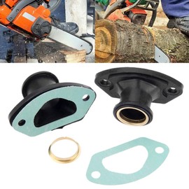 2pcs/Set Chainsaw Exhaust Intake Manifold Brass Gaskets for 45CC 4500 52CC 5200 58CC Chinese Chainsaw Parts Chain for 45CC/4500 52CC/5200