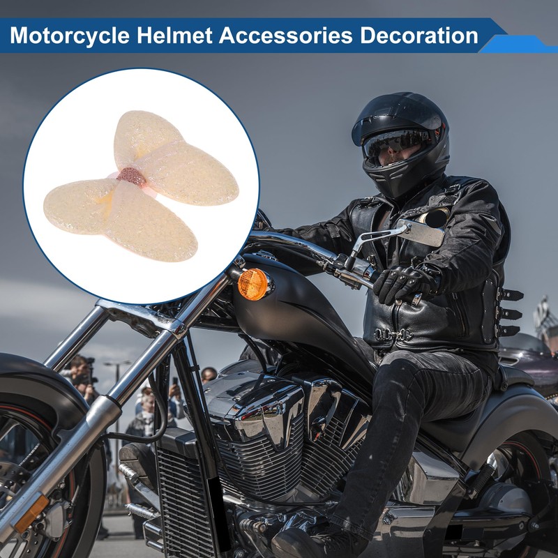 HEROFFIX Motorcycle Helmet Accessories Decoration Pearl Bow for Motorcycle Bicycle