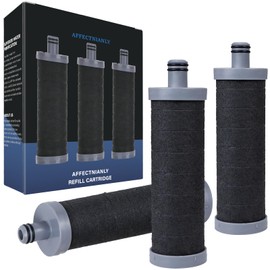 Shower Head Filter Cartridge 3PCS, Activated Charcoal Showerhead Filter removes chlorine, heavy metals and other impurities from the water and improves dry skin and hair conditions