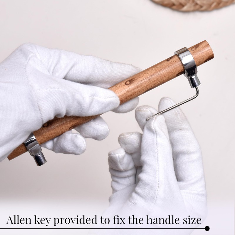 Indian Shelf 6 Pieces Wood Adjustable Drawer Cabinet Pulls- Adjustable