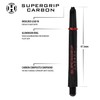 Harrows Darts 3 x Sets of Supergrip Carbon Dart Stems