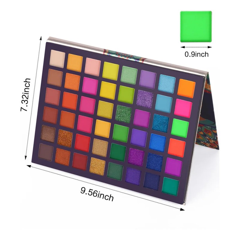 Paleta Sombras Sombras Maquillaje 48 Tonos Multicolor Ucanbe Exotic Flavor