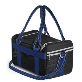 Mr. Peanut's WanderWell Series 3 in 1 Airline Compliant Soft Sided Pet Carrier and Car Seat (Deja Blue)