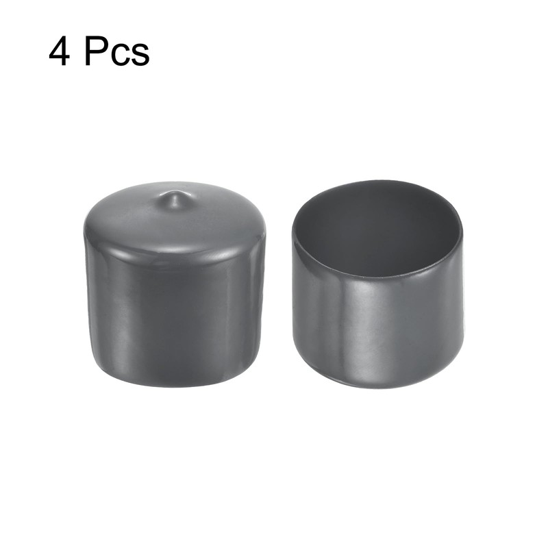 sourcing map 4pcs Rubber End Caps 1 7/16"(36mm) ID Vinyl