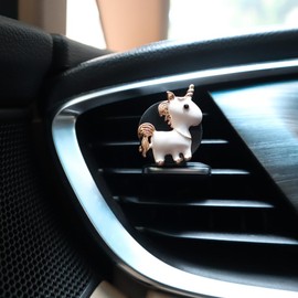 Pink Unicorn Car Air Freshener Vent Clips,2pcs Cute Car Decoration Vent Clips for Car Scents,Women Car Accessory with Fragrance (Lavender)