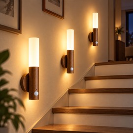  Motion Sensor Night Light for Indoor Use – Rechargeable Magnetic LED Wall Lamp for Hallways, Bedrooms & Cabinets