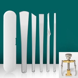 Ingrown Toenail Pedicure Knife Stainless Steel Set,Ingrown Toenail Corrector for Thick Ingrown Nail Callus Paronychia Corn (2)