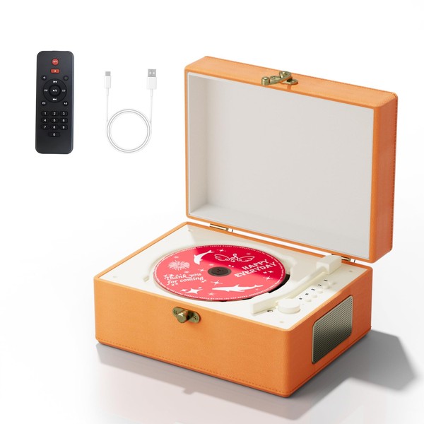 Yintiny Yintiny Time Music Box CD Player with Speakers; Bluetooth