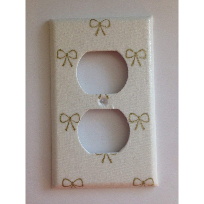 Coquette Gold Bows Light Switch Plate Various Sizes Offered