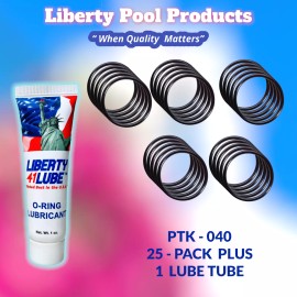 POOLTEK USA 47-0223-06-R  O-ring (25-PACK + LUBE) PTK-040 For Jacuzzi CF Filter Drain Plug