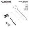YONSIN 2 Sets Self Locking Fence Gate Latch with Spring