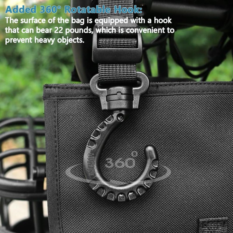 EDWERD Knee Walker Carrying Bag with Hook, Universal Foot Recovery